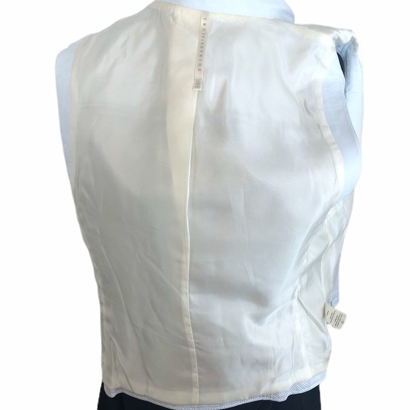 TRUTH & PRIDE White Perforated Leather Vest L - Picture 9 of 11